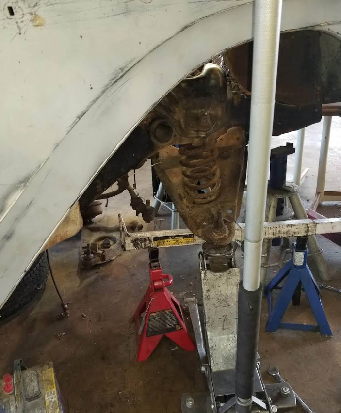 Suspension system overhaul with spring and shock work